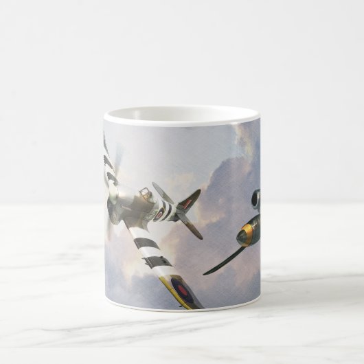 ”Hawker Tempest vs. V1"mug Kaffeetasse (Mittel)