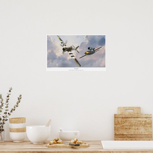 Hawker Tempests wurden mobilisiert, um die V- Poster (Küche)