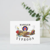 Hawker Typhoon Postkarte (Stehend Vorderseite)