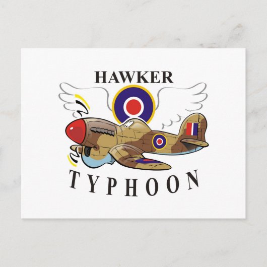 Hawker Typhoon Postkarte (Vorderseite)