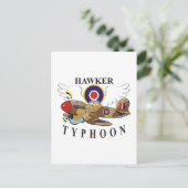 Hawker Typhoon Postkarte (Stehend Vorderseite)