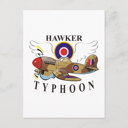 Hawker Typhoon Postkarte (Vorderseite)