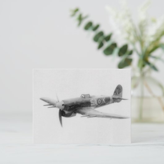 Hawker Typhoon Postkarte (Stehend Vorderseite)