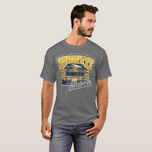 Hawkeye Muscle Car C1 retro T-Shirt (Vorne ganz)