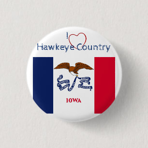 Hawkeyes Fan Button