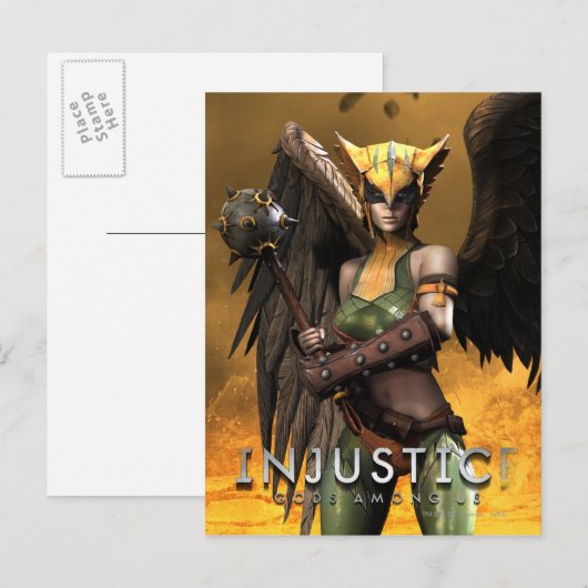 Hawkgirl Postkarte (Vorne/Hinten)
