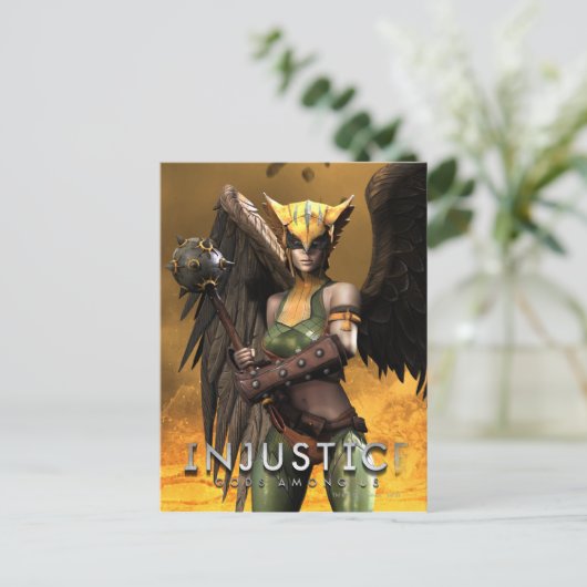 Hawkgirl Postkarte (Stehend Vorderseite)