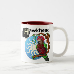 Hawkhead Papageien-Tasse Zweifarbige Tasse