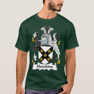 Hawkins Coat of Arms Familienwappen T-Shirt