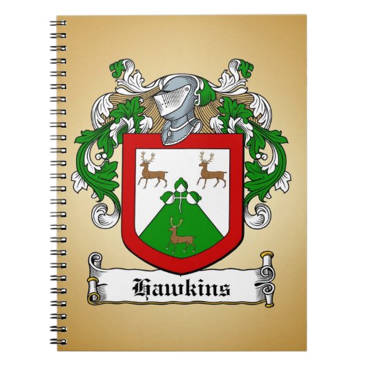 Hawkins Coat of Arms Notizblock (Vorderseite)