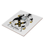 Hawkins Familienwappen Fliese (Seite)