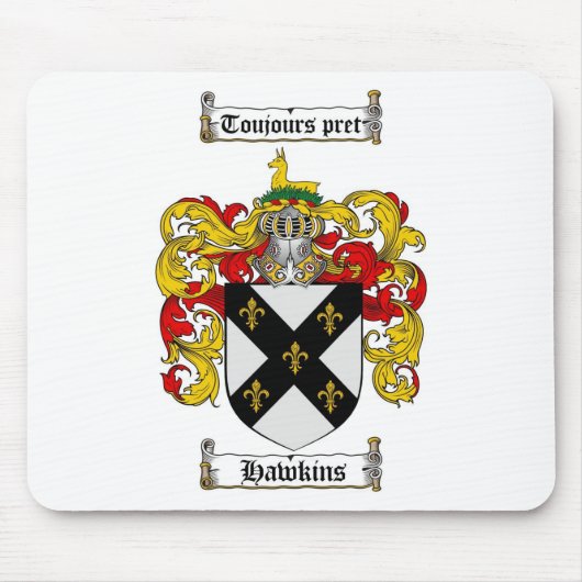 HAWKINS FAMILIENWAPPEN - HAWKINS WAPPEN MOUSEPAD (Vorne)