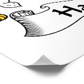 Hawkins Family Crest Poster (Ecke)