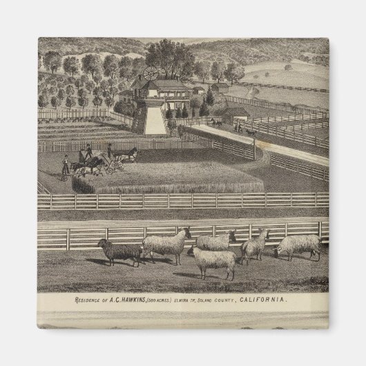 Hawkins, Mayes Wohnsitze Magnet (Vorne)