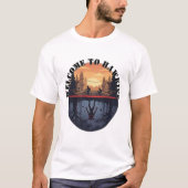 Hawkins Upside-Down Split Scene T-Shirt (Vorderseite)