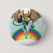 Hawkman Fliegen Thru Sky Button (Vorderseite)