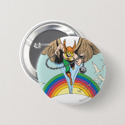 Hawkman Fliegen Thru Sky Button (Vorne & Hinten)