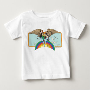 Hawkman fliegt durch den Himmel Baby T-shirt