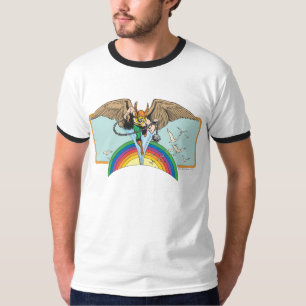 Hawkman fliegt durch den Himmel T-Shirt