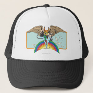 Hawkman fliegt durch den Himmel Truckerkappe