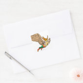 Hawkman Flies Quadratischer Aufkleber (Umschlag)