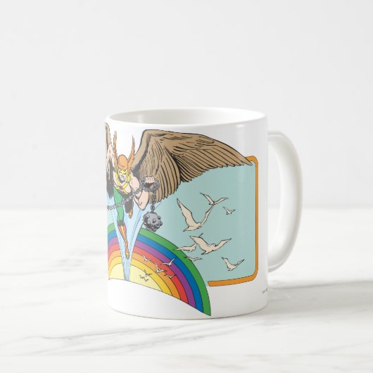 Hawkman Flies Thru Sky Kaffeetasse (VorderseiteRechts)