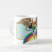 Hawkman Flies Thru Sky Kaffeetasse (Vorderseite Links)