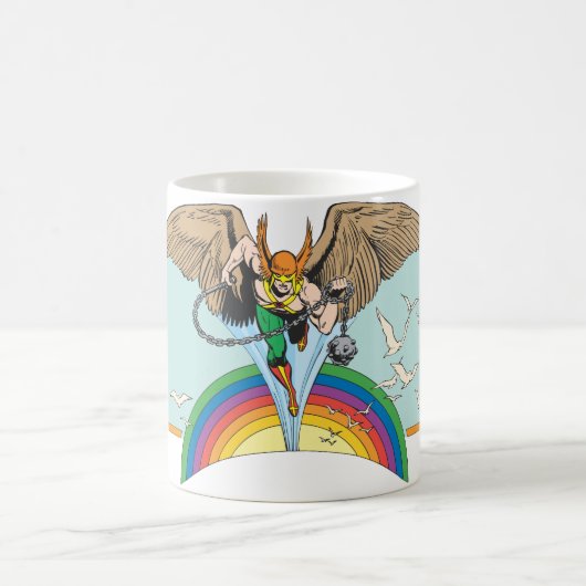Hawkman Flies Thru Sky Kaffeetasse (Mittel)