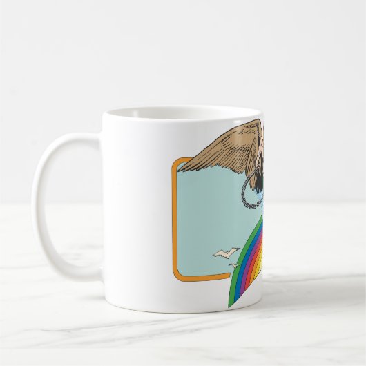 Hawkman Flies Thru Sky Kaffeetasse (Links)