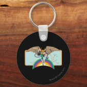 Hawkman Flies Thru Sky Schlüsselanhänger (Vorderseite)