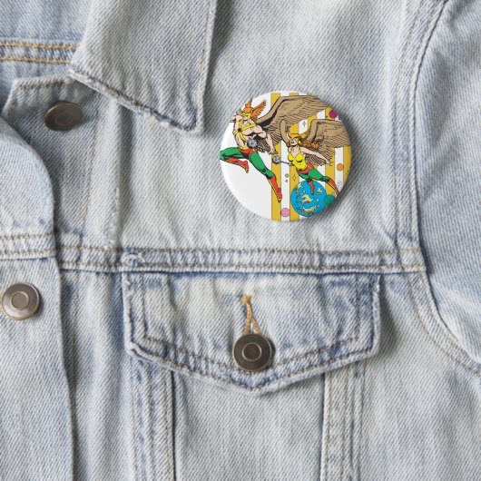 Hawkman & Hawkfrau Button (Beispiel)