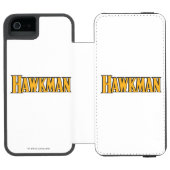 Hawkman-Logo Incipio iPhone Geldbeutel-Hülle (Folio Geöffnet)
