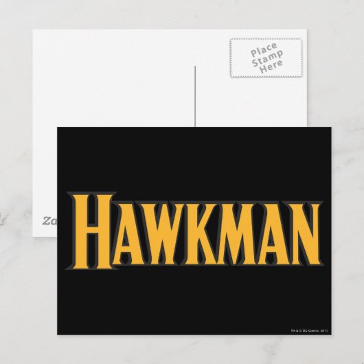 Hawkman-Logo Postkarte (Vorne/Hinten)