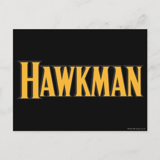 Hawkman-Logo Postkarte (Vorderseite)