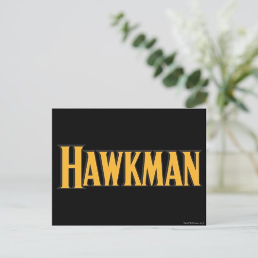 Hawkman-Logo Postkarte (Stehend Vorderseite)