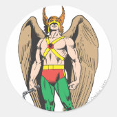 Hawkman Runder Aufkleber (Vorderseite)