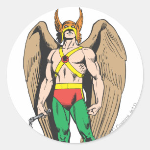 Hawkman Runder Aufkleber