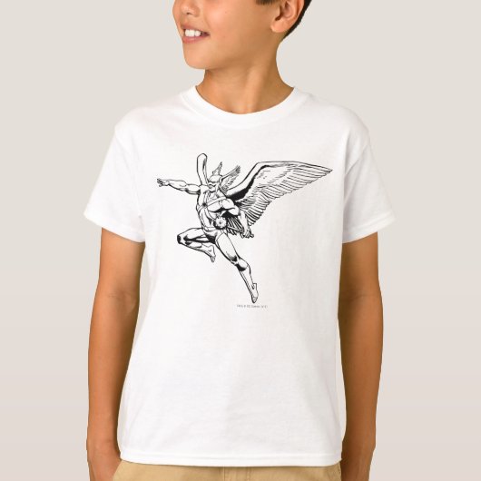 Hawkman Soaring Kontur T-Shirt (Vorderseite)