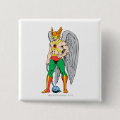 Hawkman Stehende Pose Button (Vorderseite)
