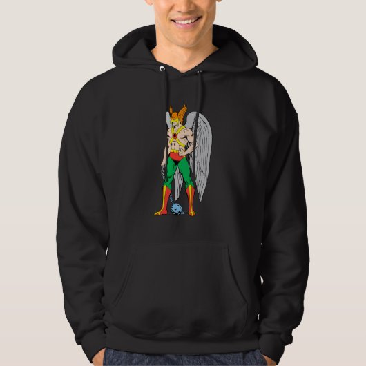 Hawkman Stehende Pose Hoodie (Vorderseite)