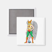 Hawkman Stehende Pose Magnet (Vorderseite/Rückseite)