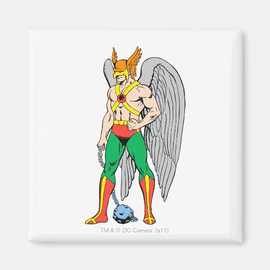 Hawkman Stehende Pose Magnet (Vorne)