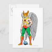 Hawkman Stehende Pose Postkarte (Vorne/Hinten)