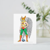 Hawkman Stehende Pose Postkarte (Stehend Vorderseite)