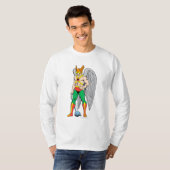 Hawkman Stehende Pose T-Shirt (Vorne ganz)