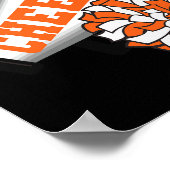 Hawks Cheer Ck Zur Schule Cheerleading-Geist O Poster (Ecke)