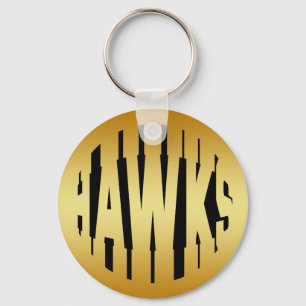 HAWKS - GOLD TEXT SCHLÜSSELANHÄNGER
