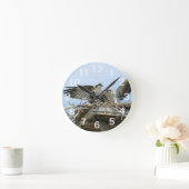 Hawks Ospreys Wall Clock Runde Wanduhr (Zuhause)
