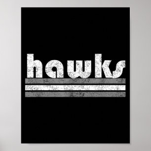 Hawks Schulgeist Pep Rallye Spiel Sports Grau Poster