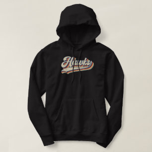 Hawks Sportname Vintag Retro Geschenk Männer Fraue Hoodie